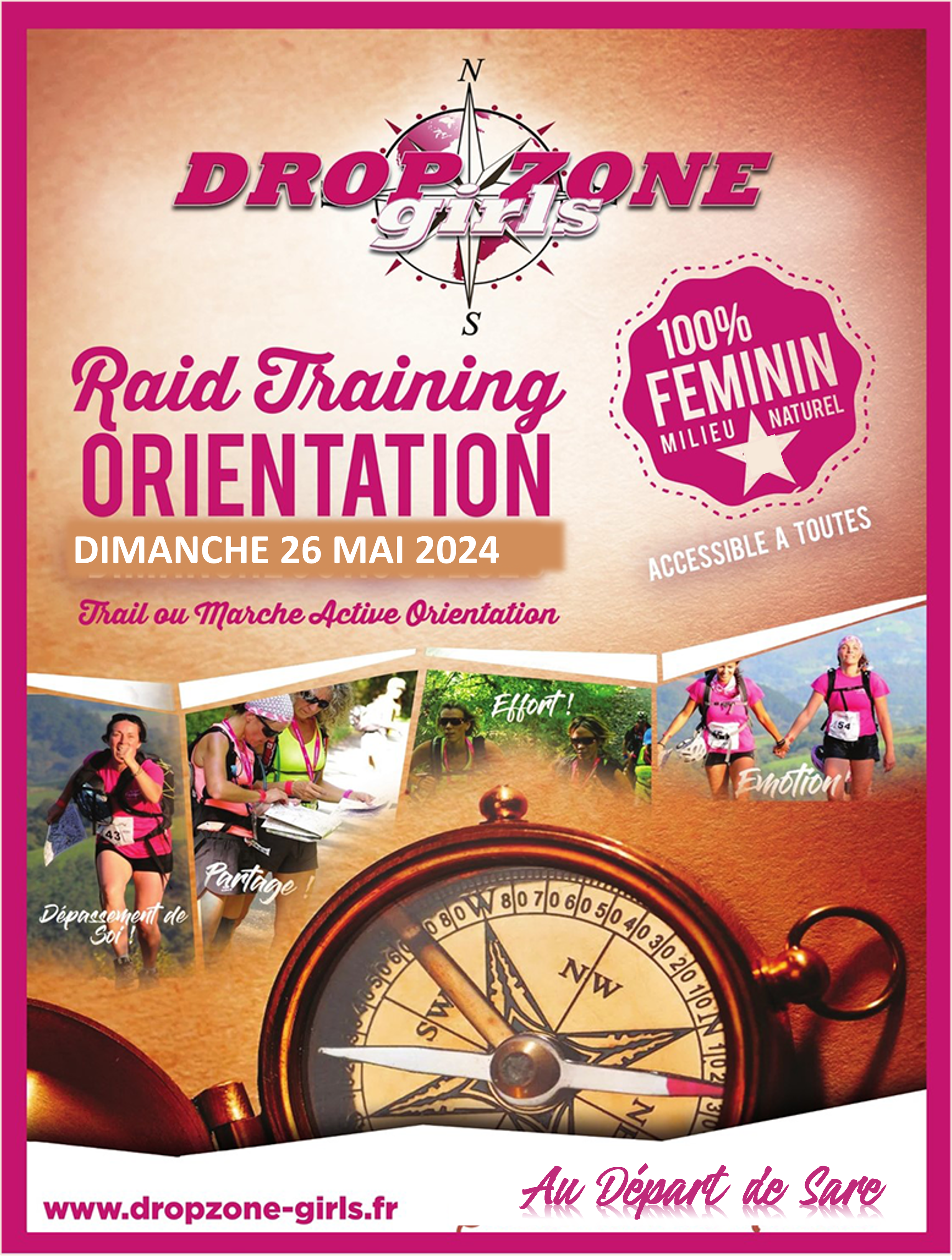 AFFICHE 2024 Raid Training Orientation DROP ZONE GILS